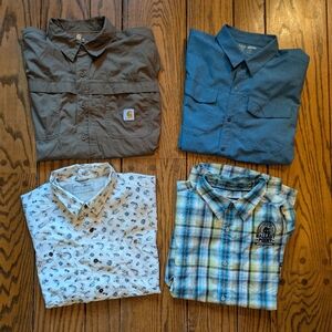 XL Short Sleeve Button Up Lot Of 4